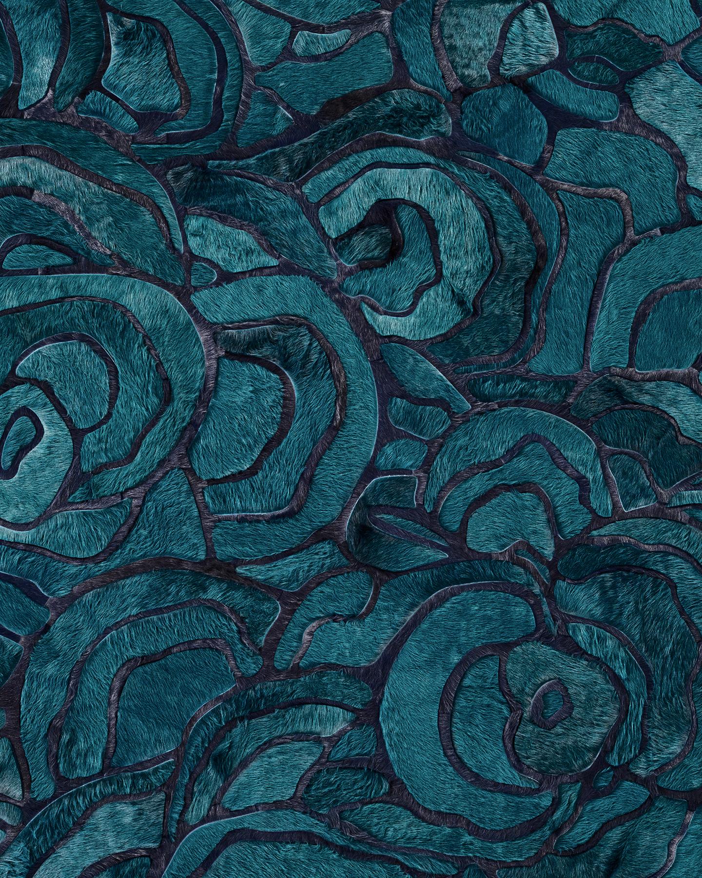 Alfombra de piel Floral 