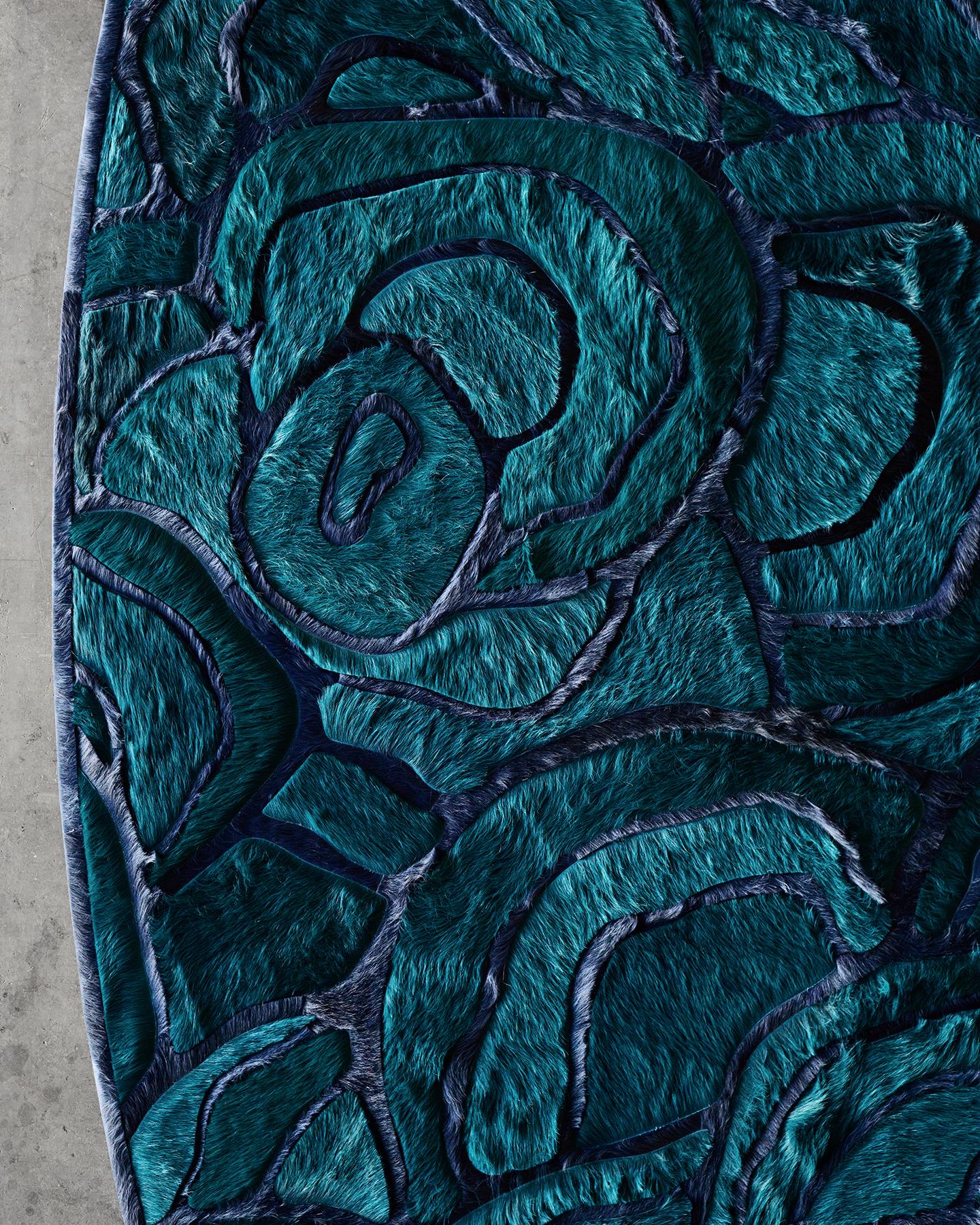 Alfombra de piel Floral 