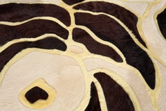 Alfombra de piel Floral "Bloom" de Marc Thee (9 pies x 9 pies)