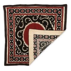 Floral Bolinpush Suzani-Textil aus Zentralasien