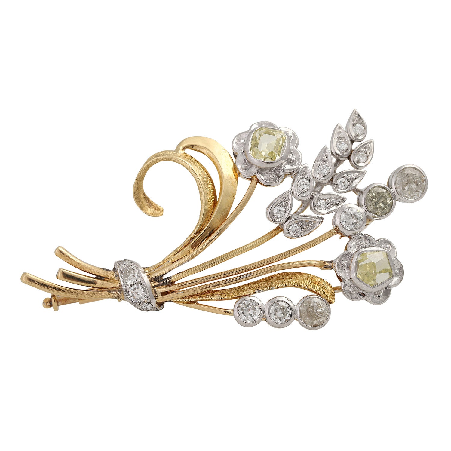 Antique Yellow Diamond Brooches 81 For Sale at 1stDibs yellow brooches, yellow diamond and