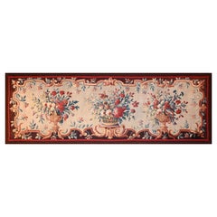 Arazzo floreale di Bruxelles del XVIII secolo - L 185 x H 85 cm - N° 1360