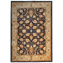 Retro Floral Carpet Rug Oriental Rugs Gold Living Room Rugs Handmade Carpets