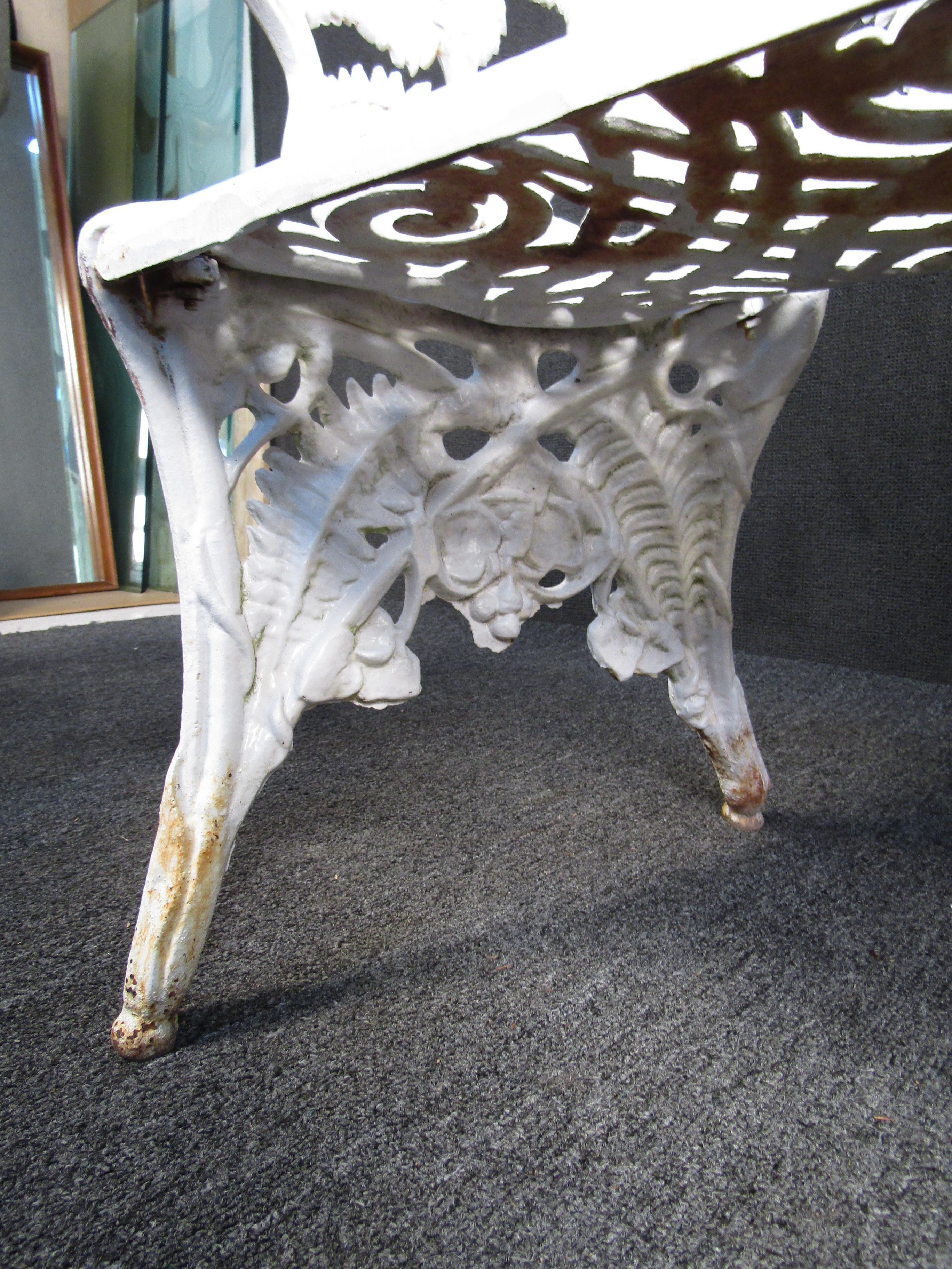 Floral Cast Iron Benches 4