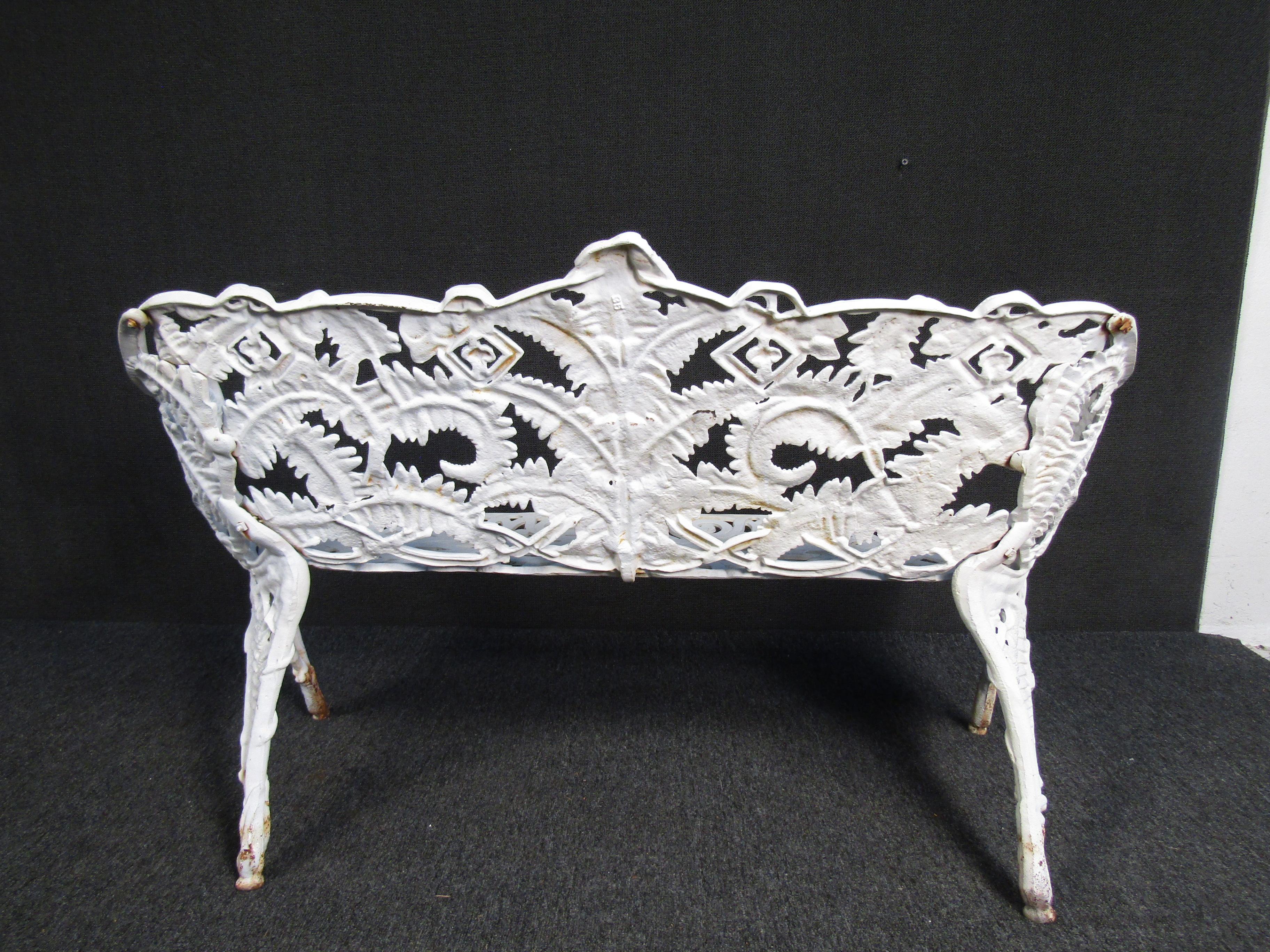 Floral Cast Iron Benches 2