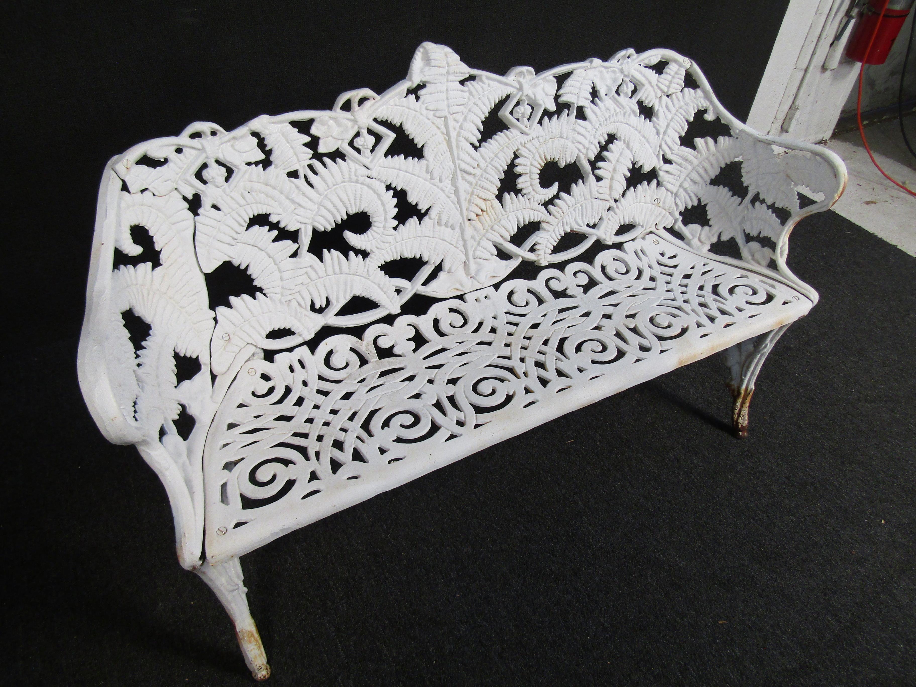 Floral Cast Iron Benches 3