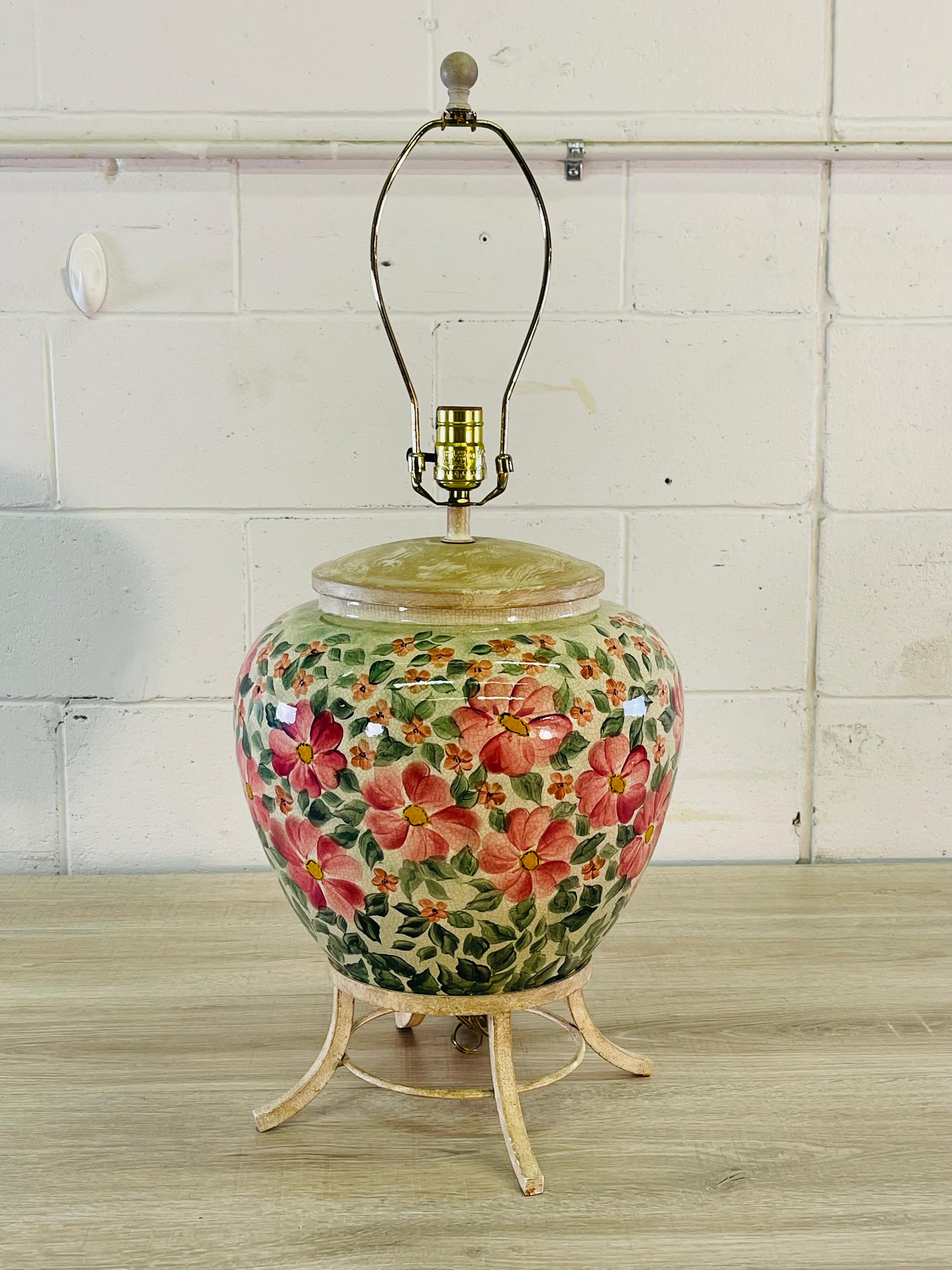 ceramic floral table lamps