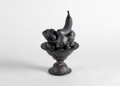 Floral Ceramic Sculpture in Metalic Glaze, United States
