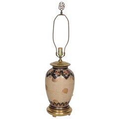 Lampe à poser en céramique florale