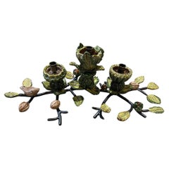 Floral Ceramics Candlesticks