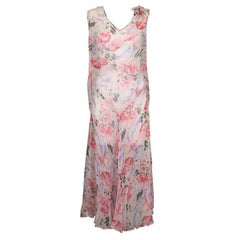 Antique Floral Chiffon Afternoon Dress, 1920s