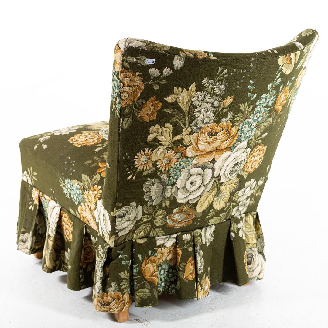 floral club chair 20th century In Good Condition For Sale In BARCELONA, ES
