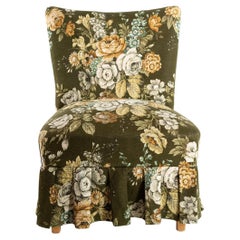 Vintage floral club chair 20th century