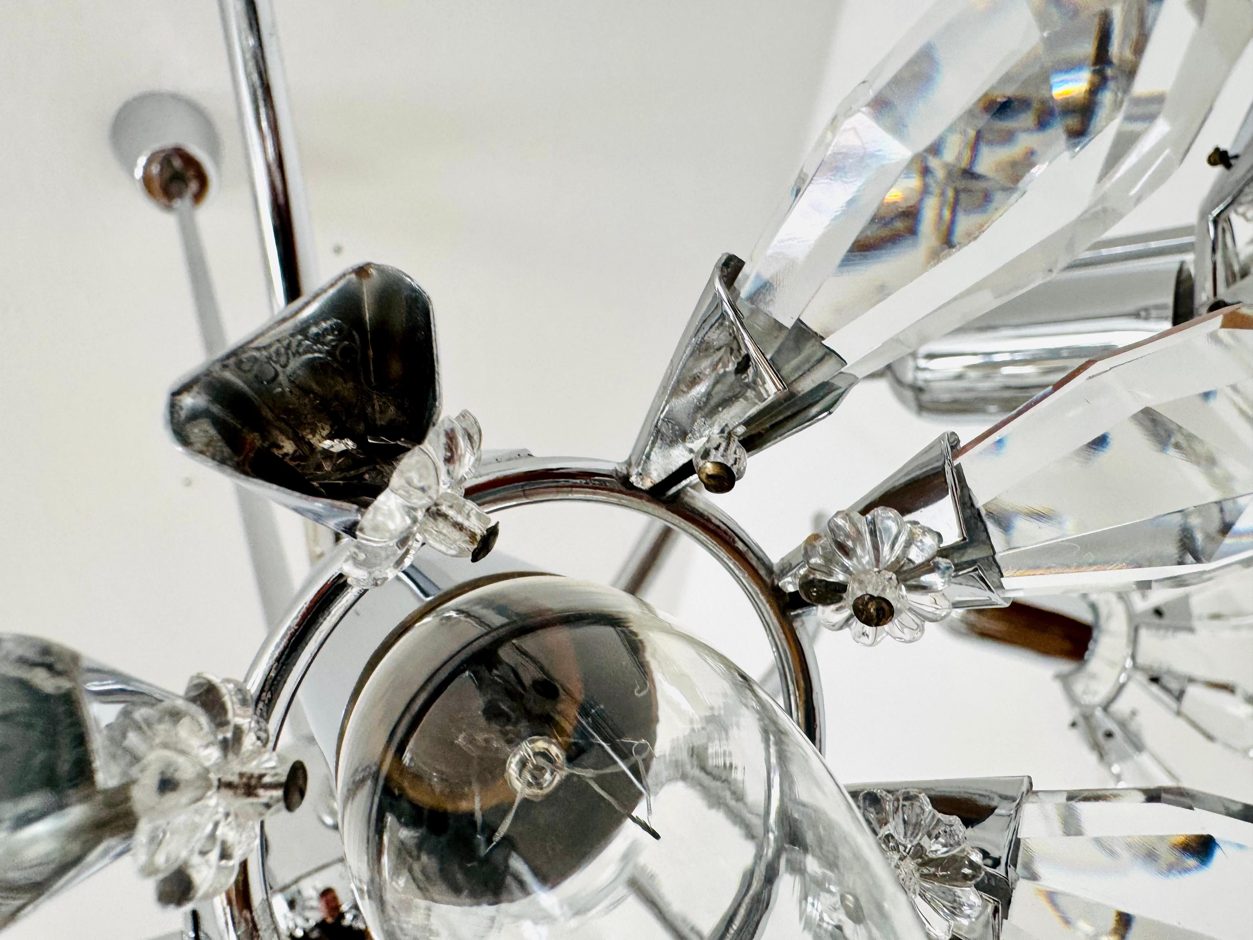 Lustre floral en cristal de Bakalowits en vente 10
