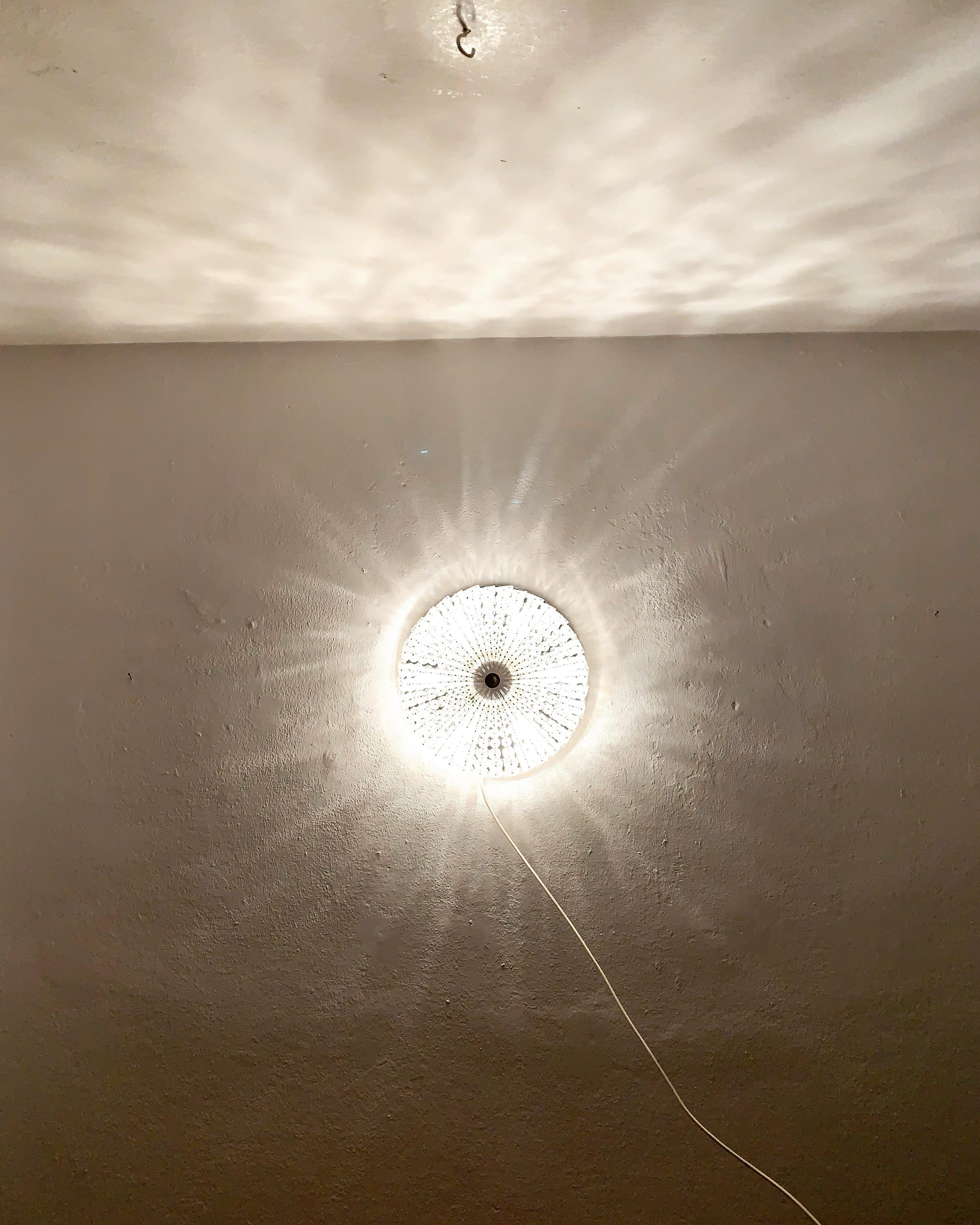 Metallo Lampada da incasso in vetro con cristalli floreali in vendita