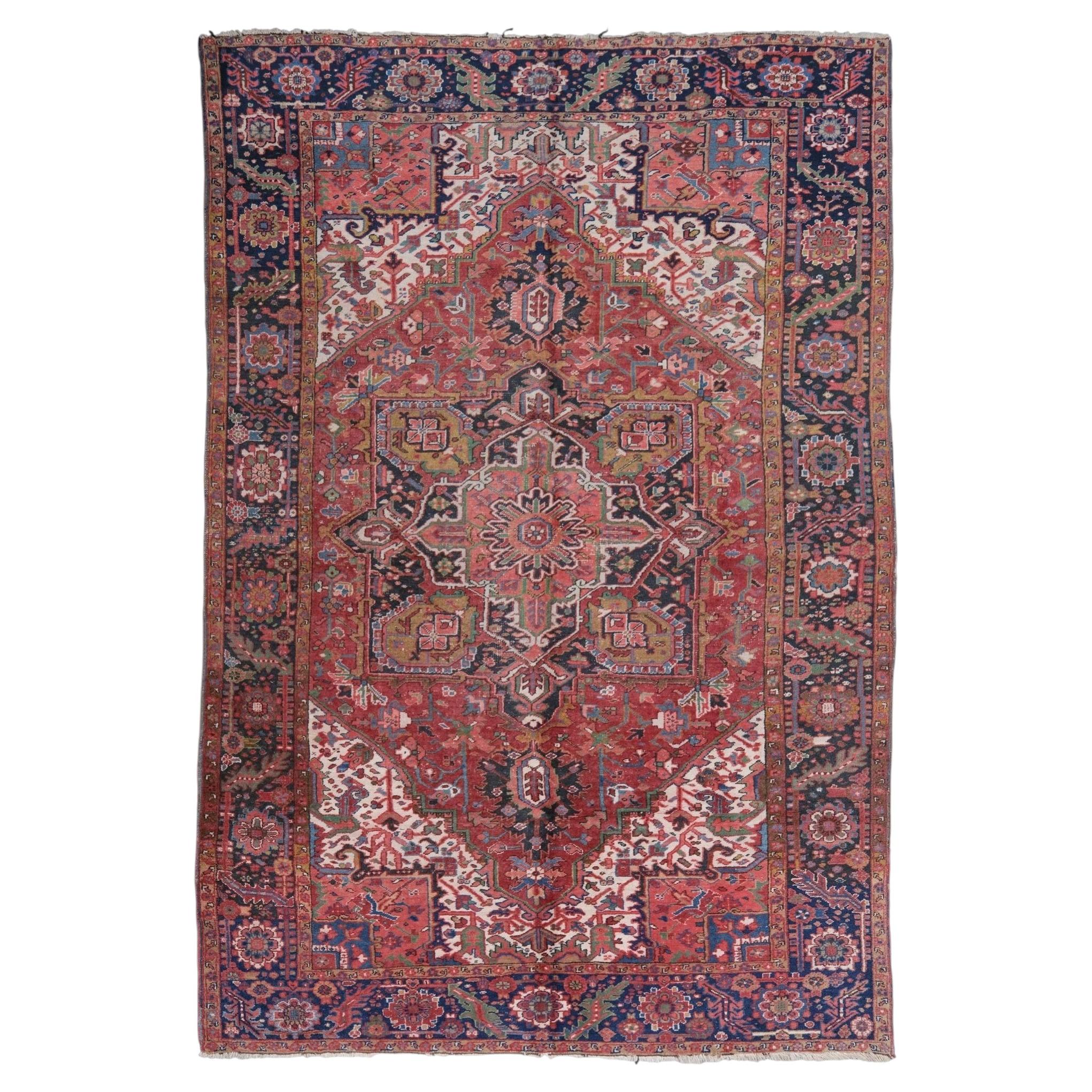 Antique Heriz Carpet - Early 20th Century