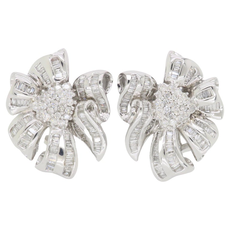Floral Diamond Earrings