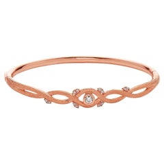 Blumen-Diamant-Armband aus 18 Karat Roségold mit Diamanten