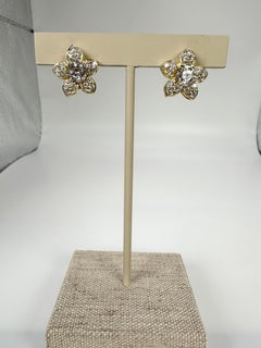 Floral Diamond Earrings 18 Karat