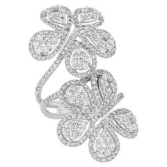 Floral Diamond Ring, 3.20 carats
