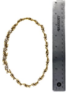 Floral Diamond Wreath Necklace