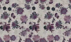 Floral Dream White Wall Paper in Fabric also suitable for wet area