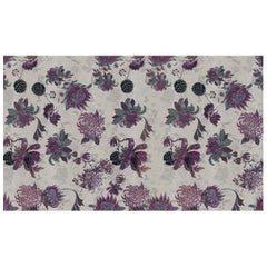 Papier mural blanc « Floral Dream » en tissu adapté également aux zones humides