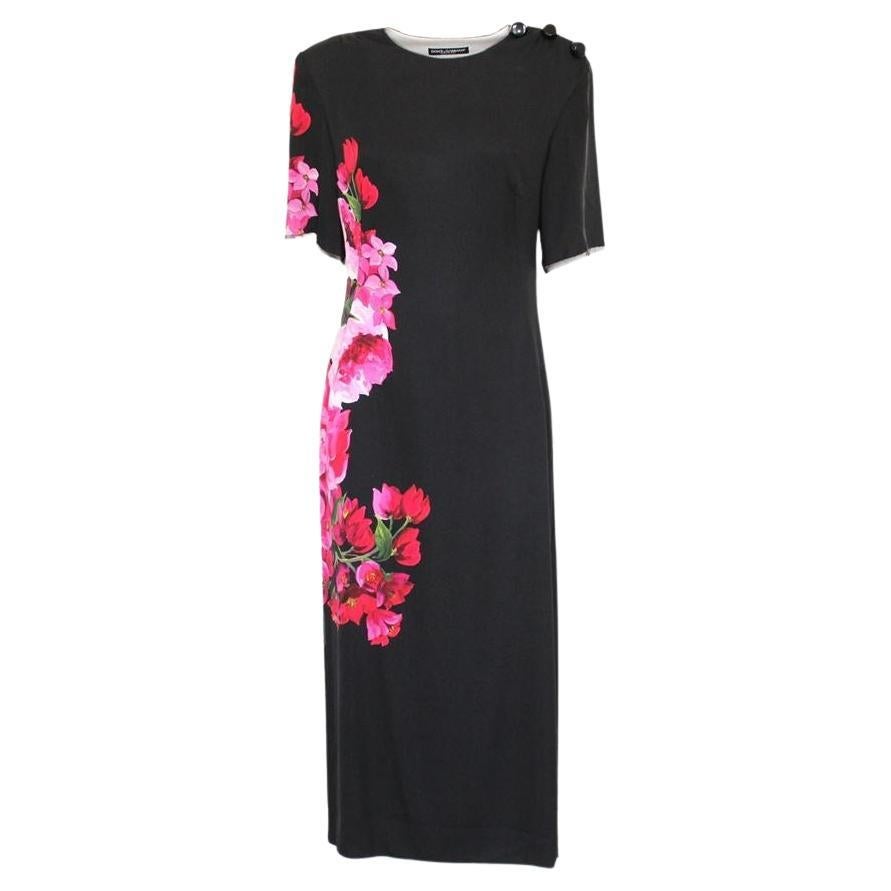Dolce & Gabbana Floral dress size 42 For Sale