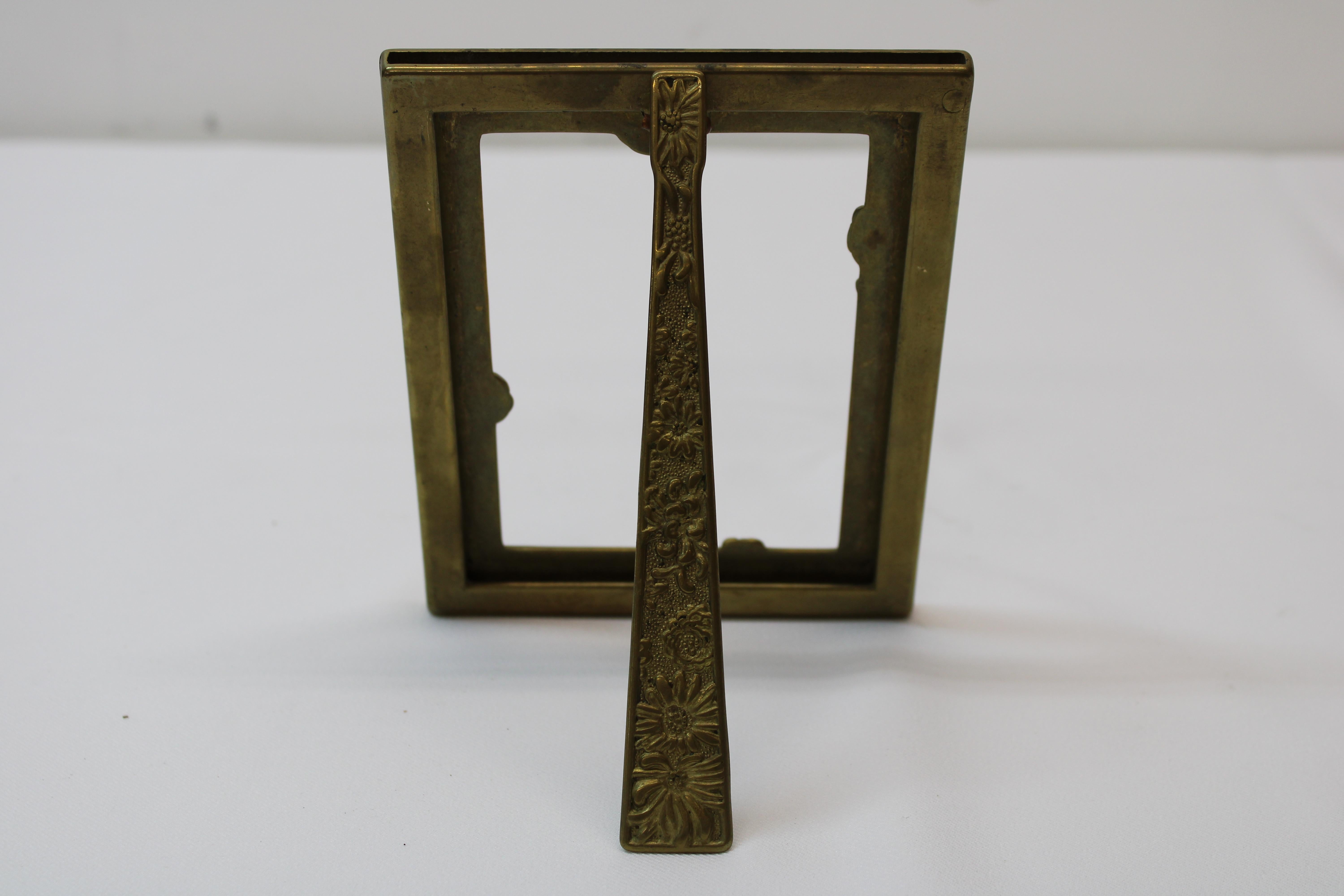 Bronze Floral Easel Frame '1930's' For Sale