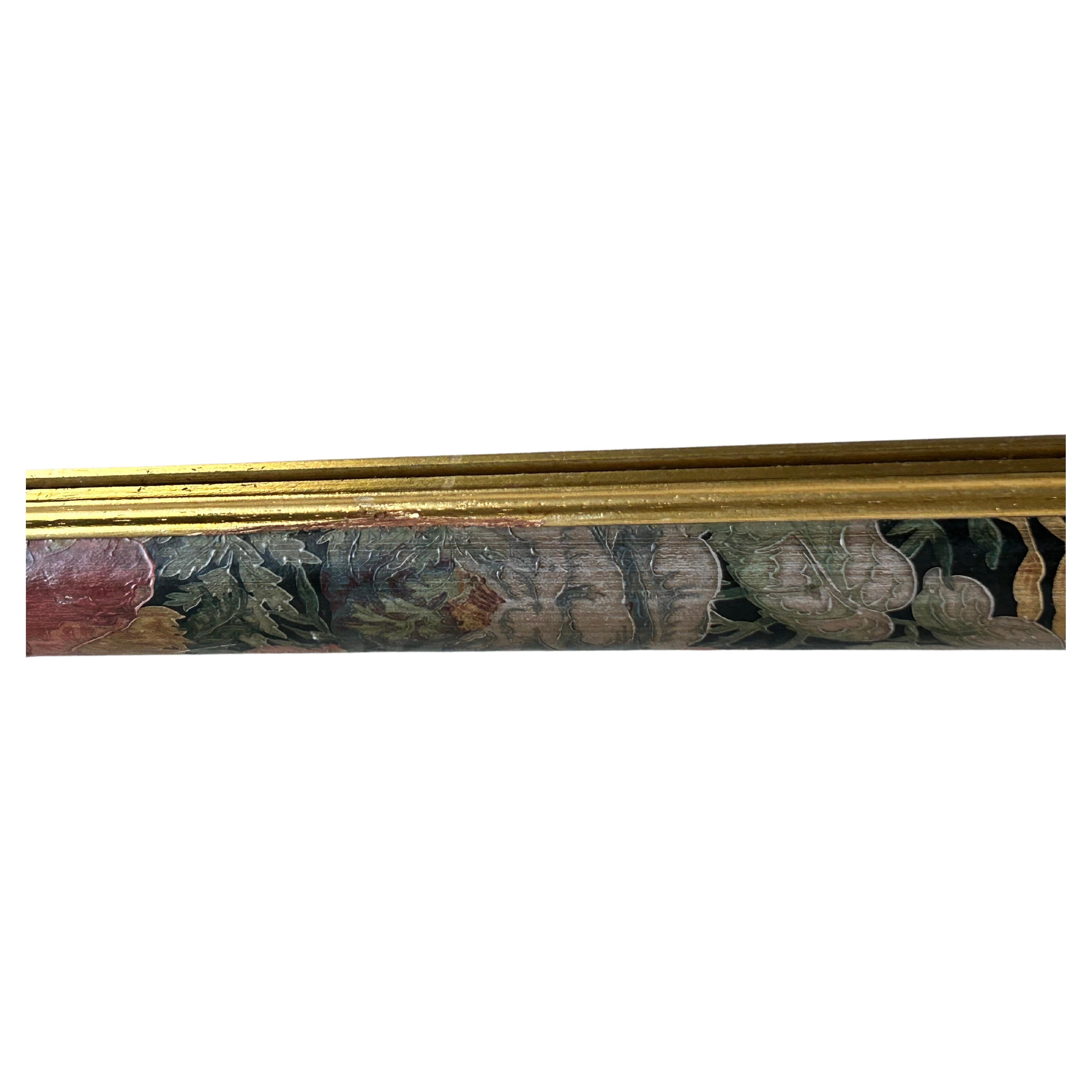 Floral Frame Wall Mirror In Good Condition In Saint Petersburg, FL