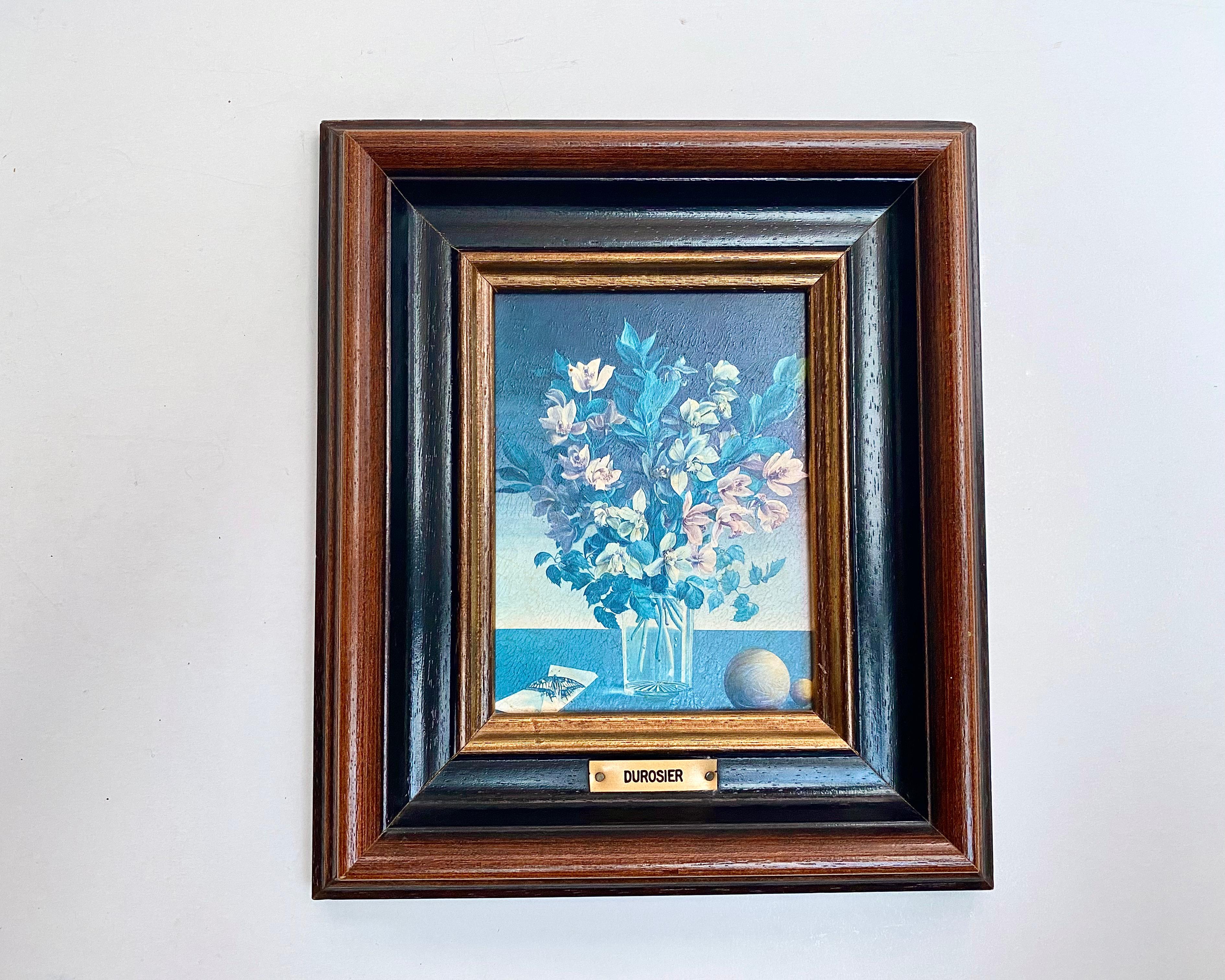 Floral Framed Wall Art Bouquet Vase of Flowers Framed By Francine Durosier Vintage Oil Painting Signed Still Life Painting Flowers in Vase

Vintage picture in a beautiful wooden frame with tinting and gilding along the inner edge from Germany.

The