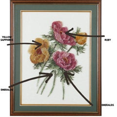 Floral Gemstone Artwork