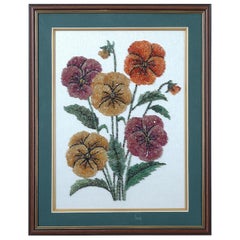 Used Floral Gemstone Artwork