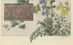 Floral Harmony in Art Nouveau: A Botanical Composition by Henry Lambert, 1896