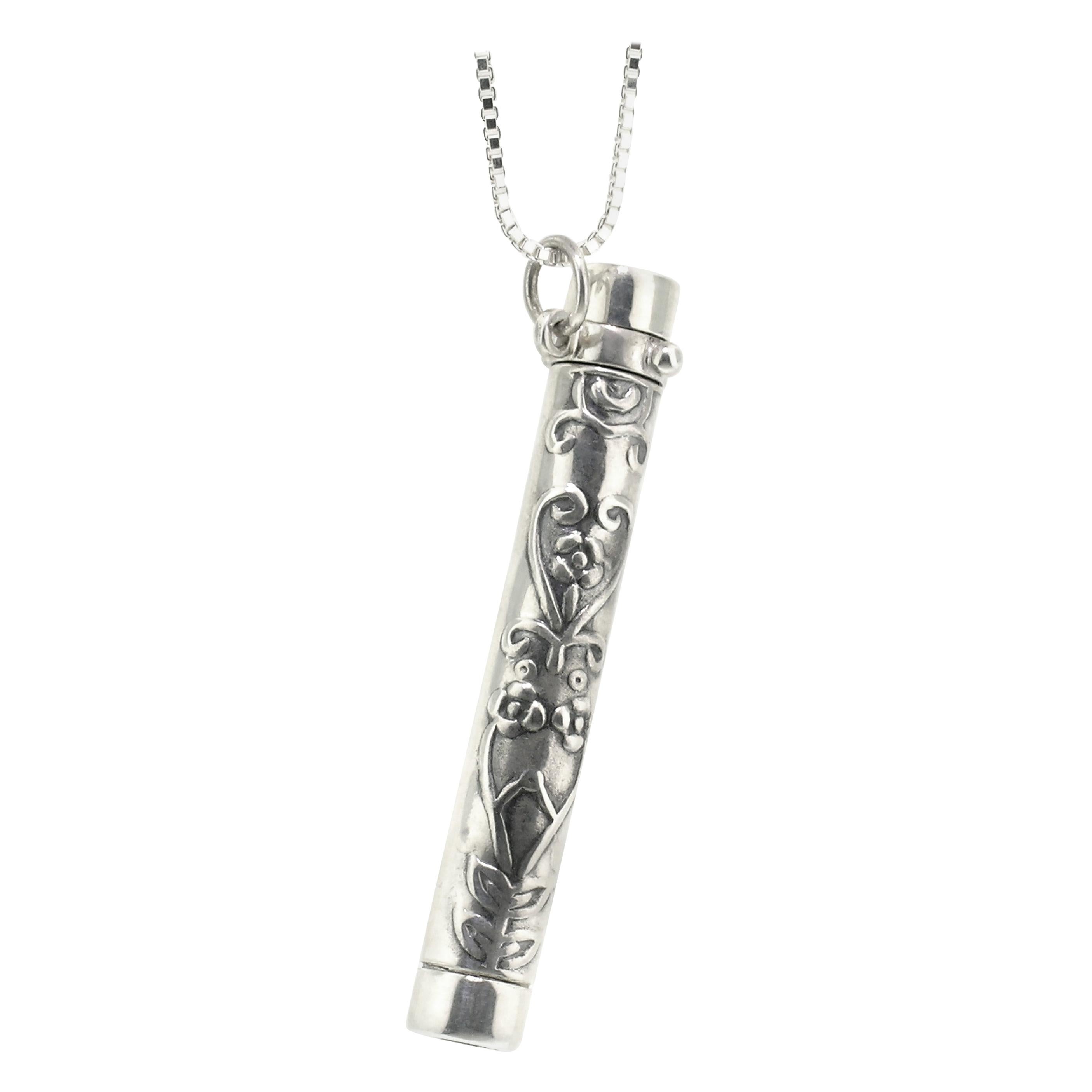 Floral Heart Long and Slim Kaleidoscope Necklace