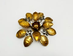 Florale Hollywood Regency Wand- oder Deckenleuchte von Hans Kögl