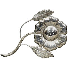 Floral Inspired Judaica Silver Spice Holder / Besamim, Early 20th Century