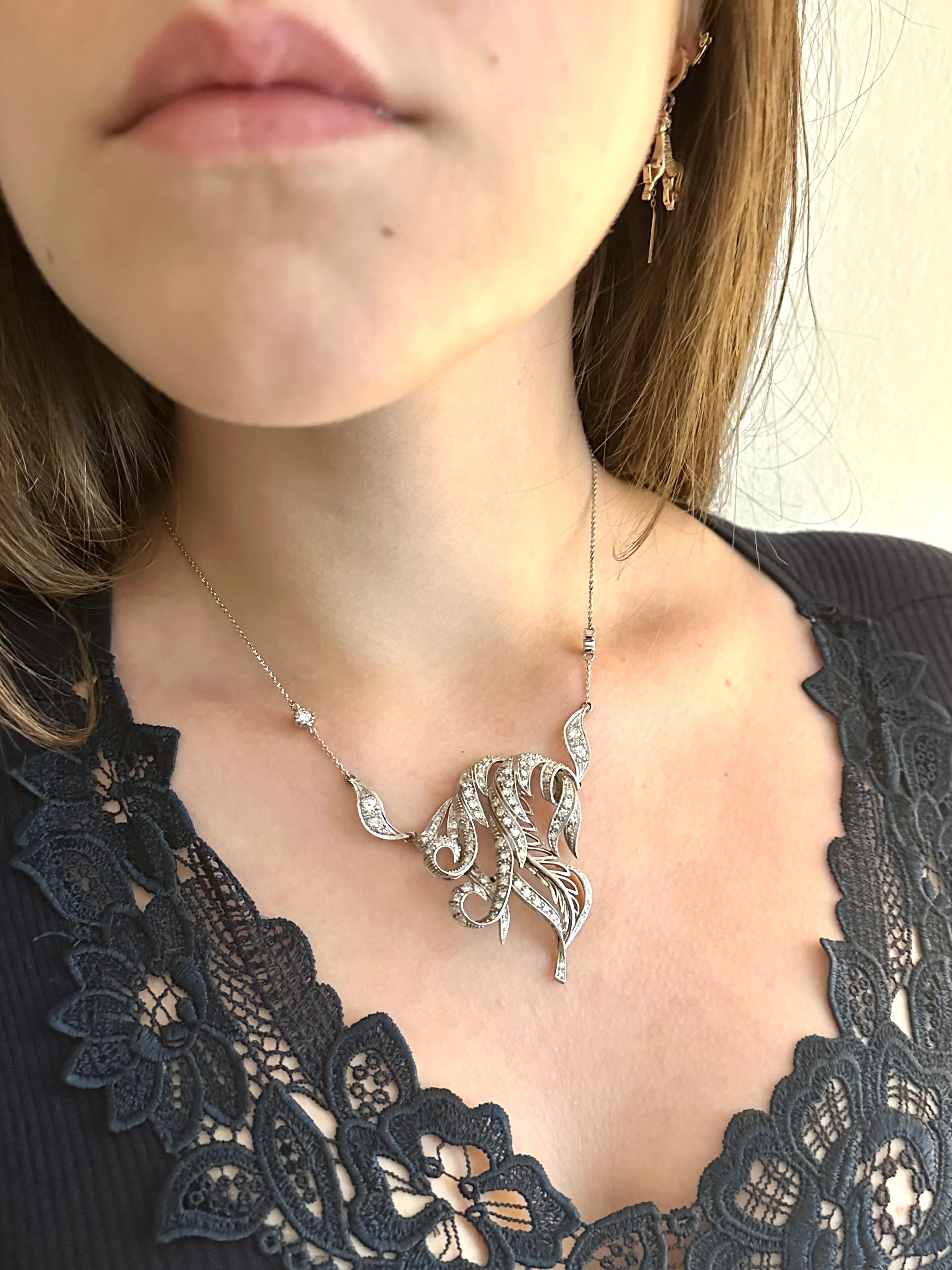 Russisches Collier, von Blumen inspiriert im Angebot 5