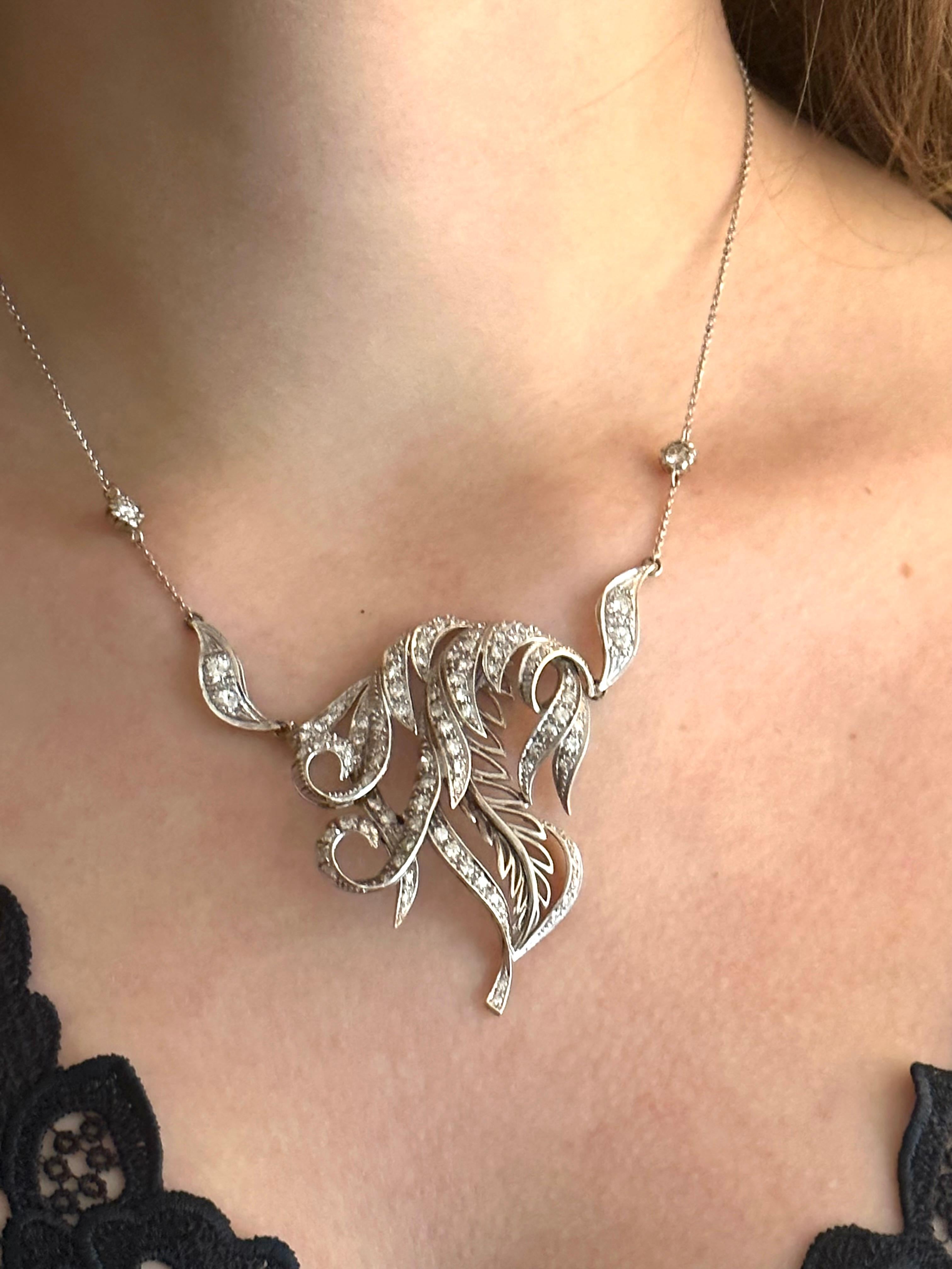 Russisches Collier, von Blumen inspiriert im Angebot 2