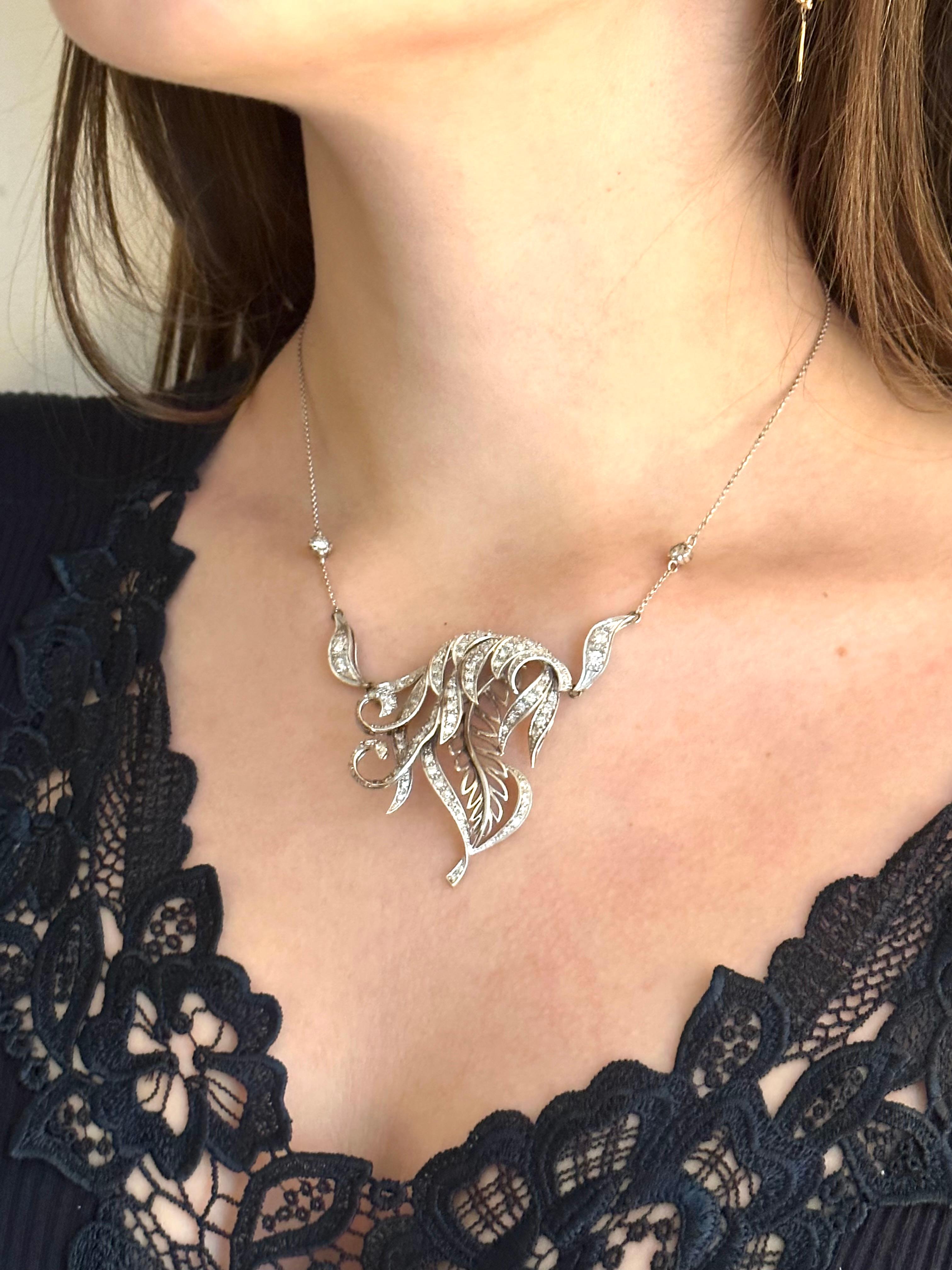 Russisches Collier, von Blumen inspiriert im Angebot 3