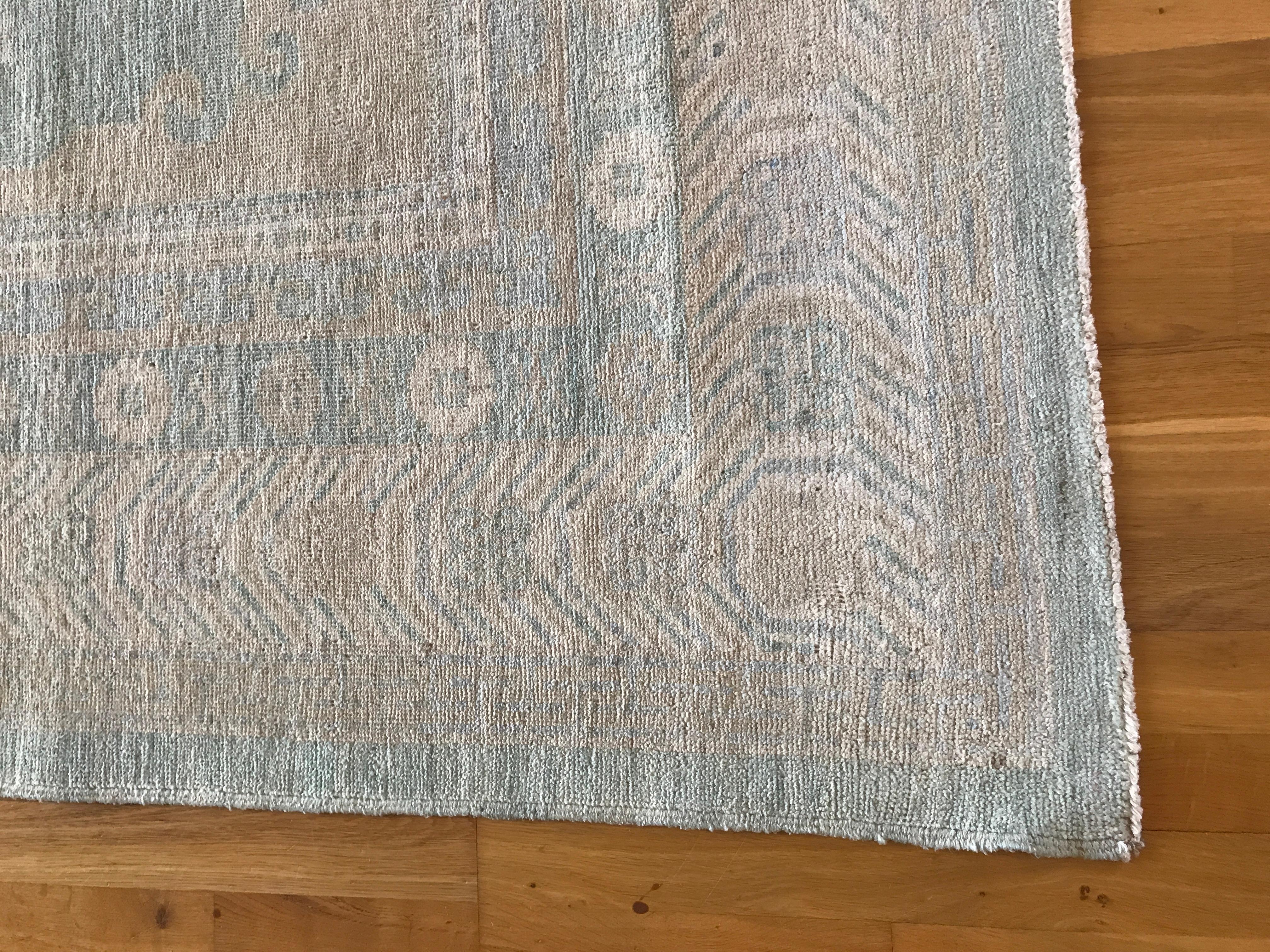 Floral Khotan Area Rug In New Condition For Sale In Los Angeles, CA