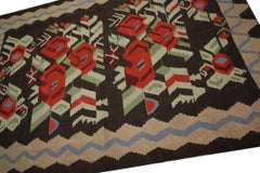Alfombras florales Kilim Alfombra hecha a mano Alfombra tradicional vintage de lana