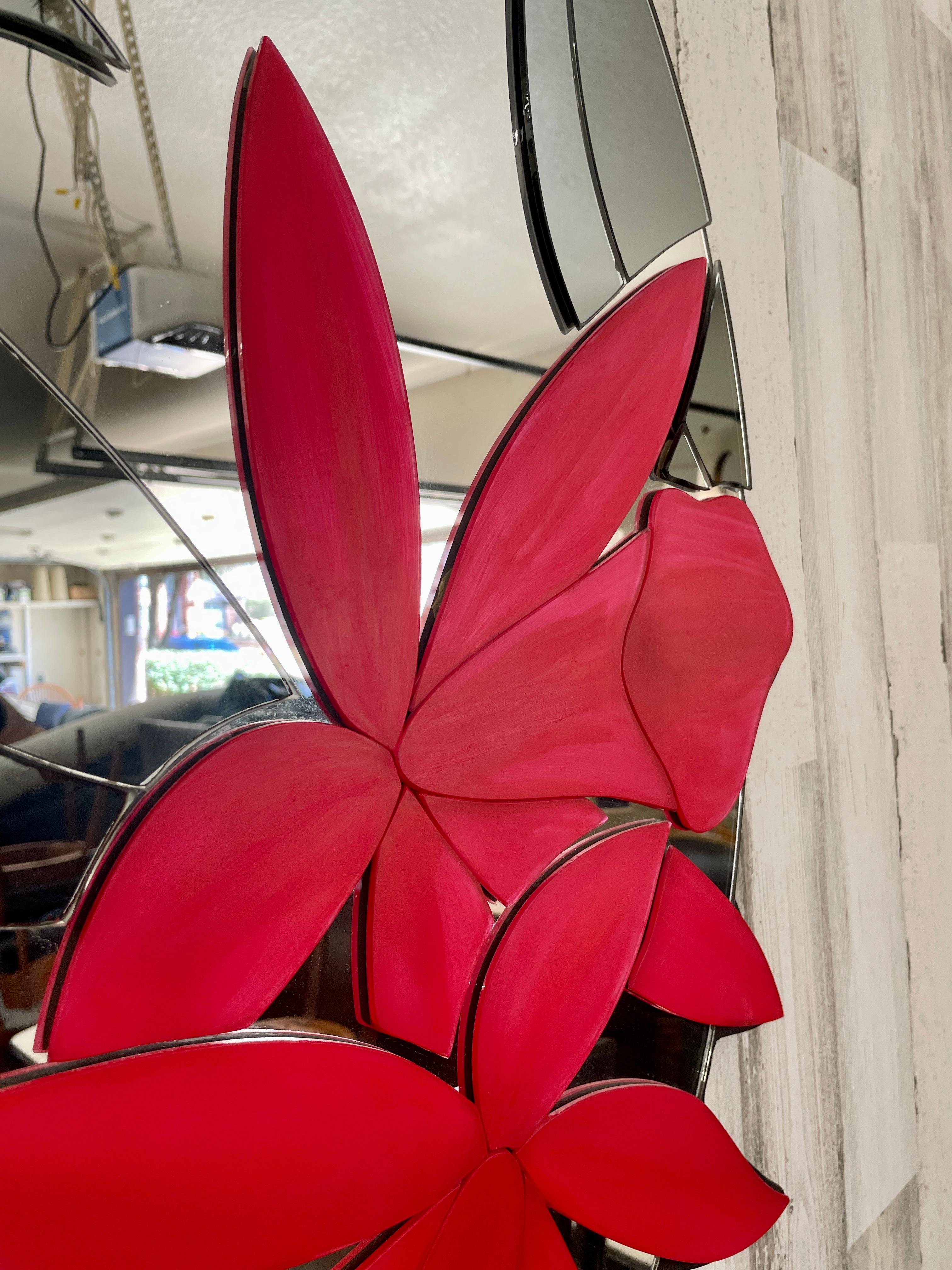 Blumenförmiger mehrlagiger Spiegel von David Marshall im Angebot 1