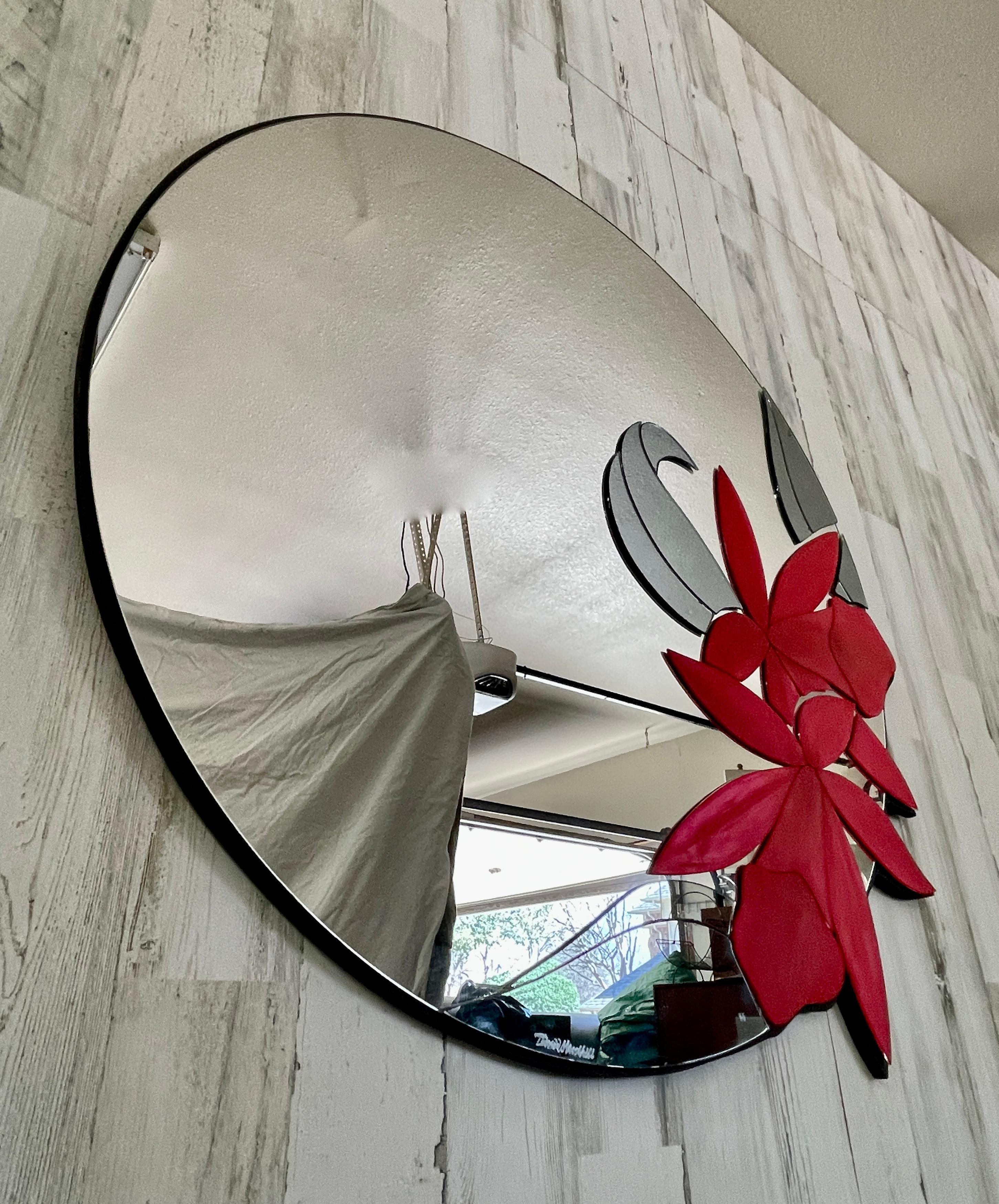 Blumenförmiger mehrlagiger Spiegel von David Marshall im Angebot 4