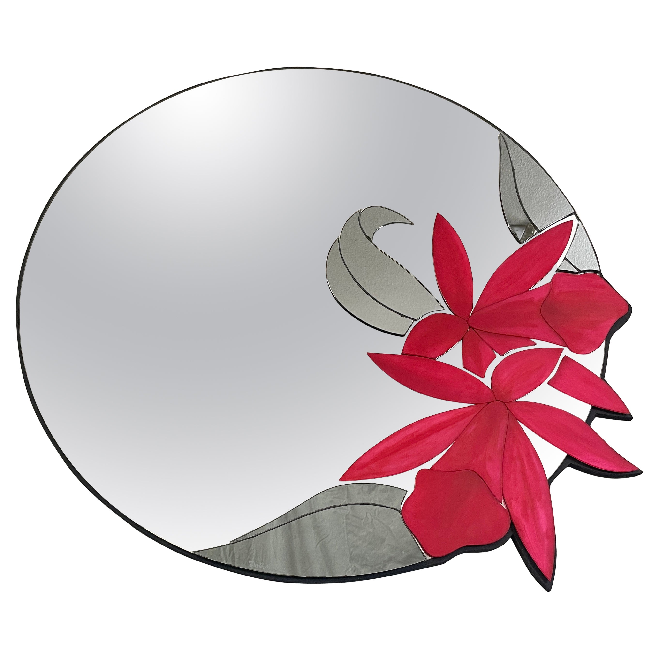 Floral Layered Mirror by David Marshall