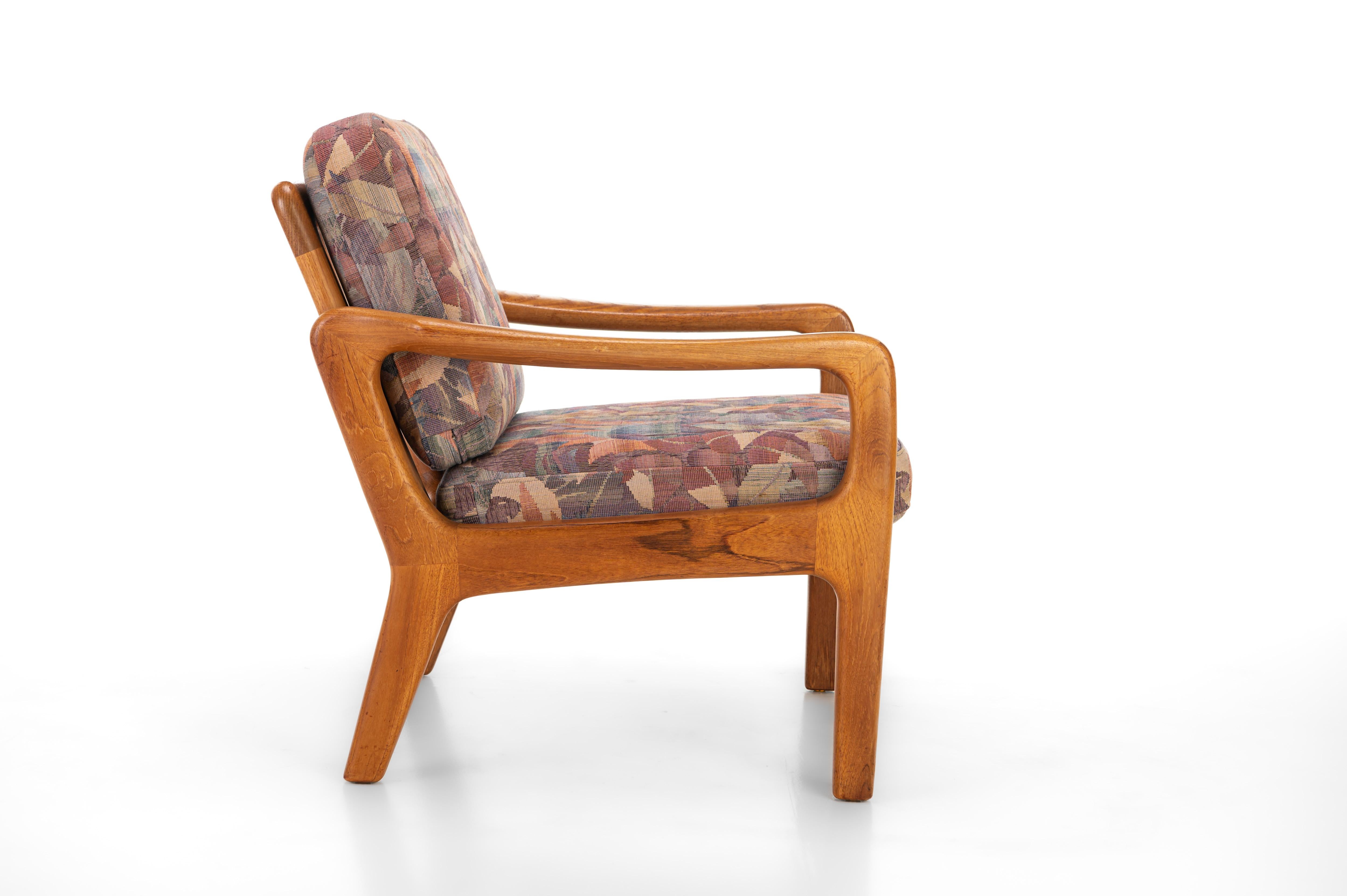 Floral Lounge Chairs by Juul Kristensen for JK Denmark, 1960s, Set of 2 4