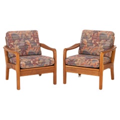 Floral Lounge Chairs by Juul Kristensen for JK Denmark, 1960s, Set of 2