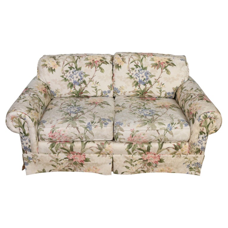 Floral Loveseat For Sale at 1stDibs