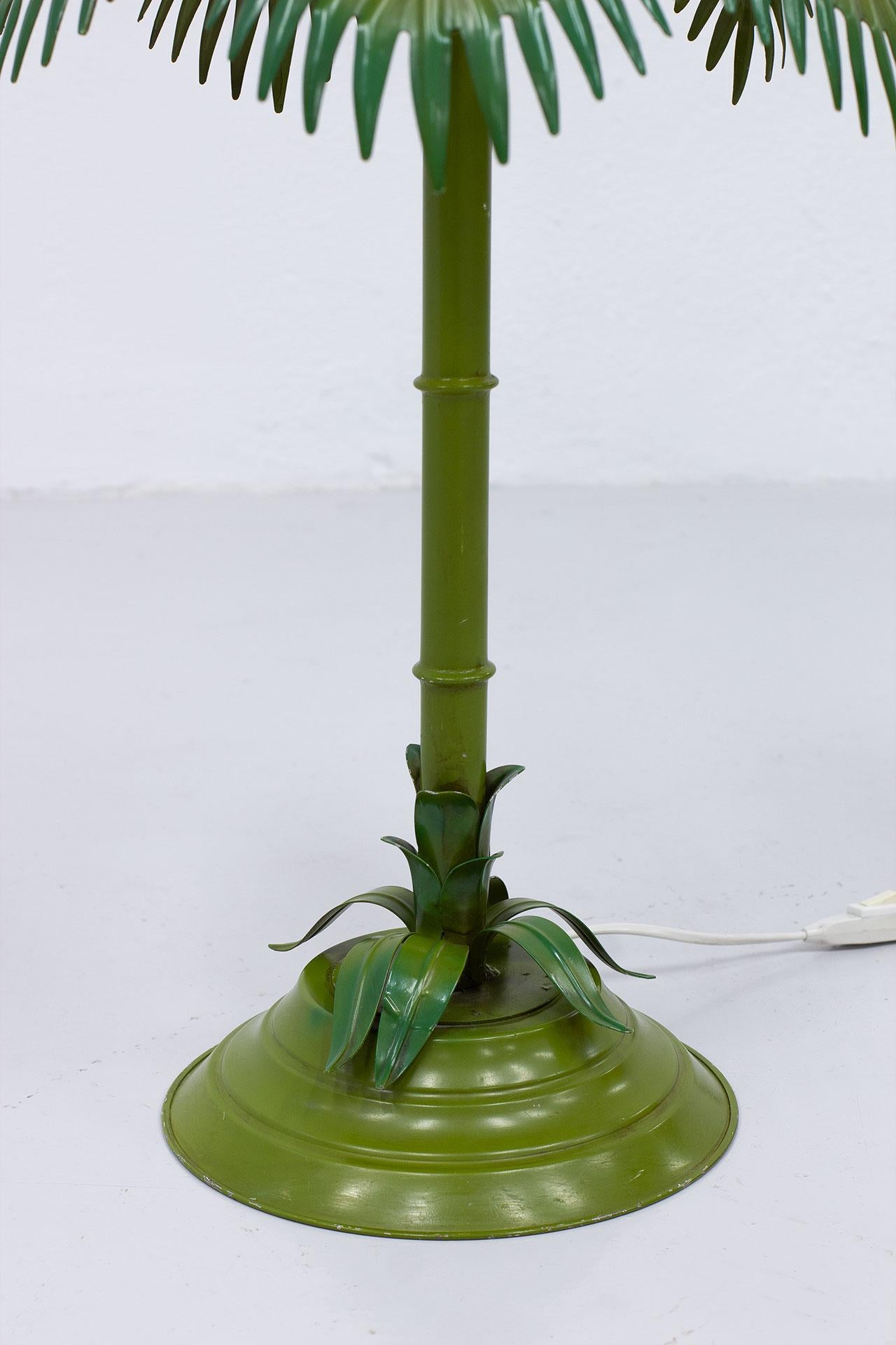 Floral Metal Table Lamp by Nordiska Kompaniet, NK For Sale 5
