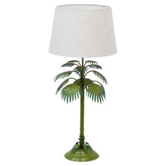 Retro Floral Metal Table Lamp by Nordiska Kompaniet, NK